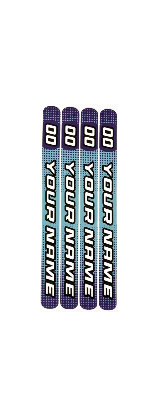 Custom Hockey Stick Labels – Set of 4